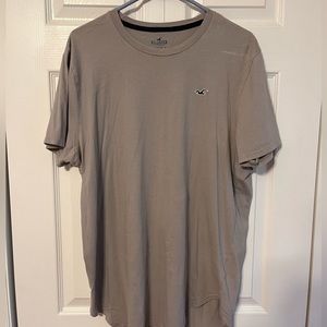 Mens Hollister Curved Hem Tee